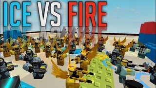 Ice vs Fire Challenge | Tower Defense Simulator | ROBLOX