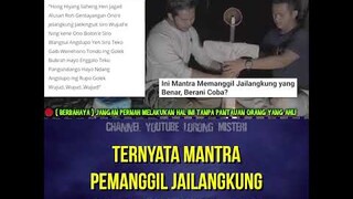 AKIBAT MEMBACA MANTRA JAILANGKUNG #shorts