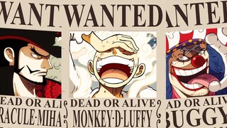 Las 15 RECOMPENSAS MÁS ALTAS de One Piece | Hasta el Capitulo 1058 del Manga (Final de Wano) 2022