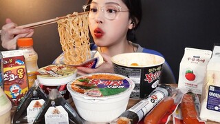 【บ๊อกกี บรรยายจีน】วอนบกฮี ปาร์ตี้อาหารร้านสะดวกซื้อ: ราเม็ง แซนด์วิช นม เสียงจริงๆ