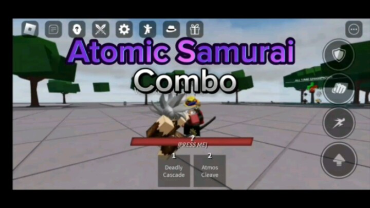Atomic Samurai Combo 🥷 | Strongest battlegrounds