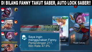 FANNY JANGAN COUNTER YG LAIN COUNTER GW AJA SABER!! AUTO LOCK SABER MODE ON KWKW!!