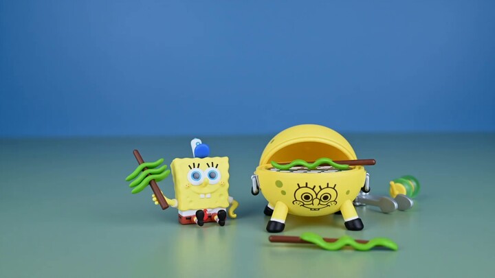 My hands are shaking after opening this blind box... Pop Mart SpongeBob Picnic Party Box | Stop-moti