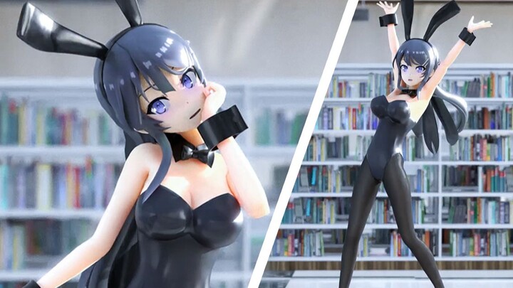[Dance MMD/CG] What did Mai-senpai do in the library that day?