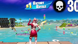 30 Elimination Solo vs Squads ชนะการเล่นเกมเต็มรูปแบบ Season 3 (แป้นพิมพ์ Fortnite PC)