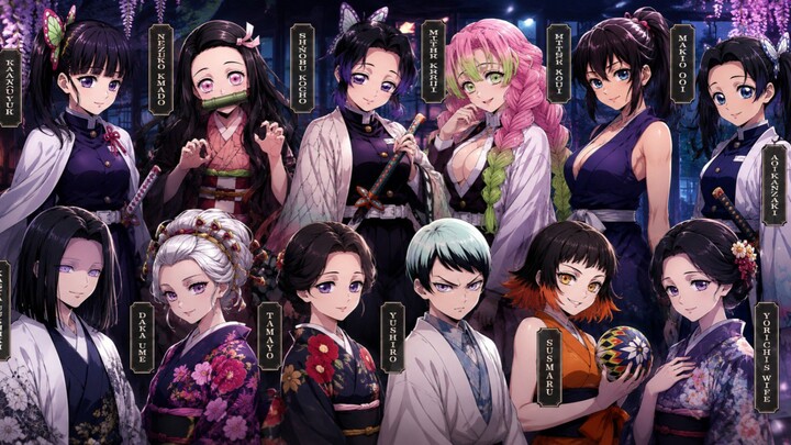 100 karakter Transformasi terbaik dari Demon Slayer