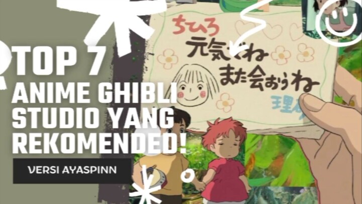 STUDIO GHIBLI EMANG GACOR PARAH!💯💥