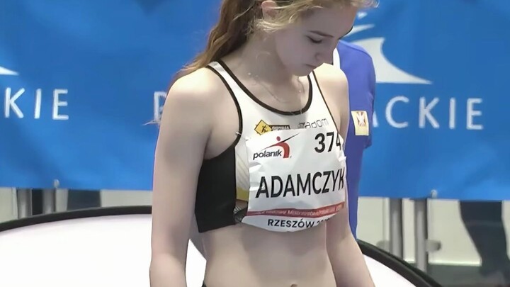 18-year-old Polish long jump goddess Julia Adamczyk