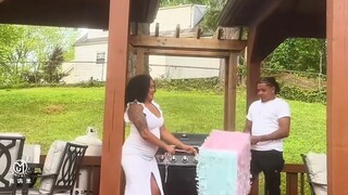 The car accident scene of the baby's gender party was revealed abroad!