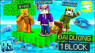 H3 Khám Phá Thời Kì Đại Dương Cùng NoobTeam *Thử Thách SINH TỒN TRÊN 1 BLOCK | tập 3 - OneBlock