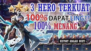 TUTORIAL THARZ 3, 3 HERO AUTO WIN, 100 % DAPAT LING #magicchess #magicchessindonesia #magicchessindo