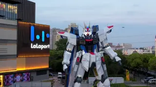 [Shanghai 1:1 Freedom Gundam] Full video of 4K aerial detail video of head loading ceremony
