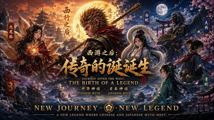 Journey After the West: The Birth of a Legend | 孙悟空 × 九尾狐 × 白蛇 | Chinese × Japanese Hip-Hop