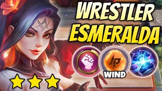 WYRMSLAYER DESTROYED !! WRESTLER ESMERALDA FULL ATK SPEED !! MAGIC CHESS MOBILE LEGENDS