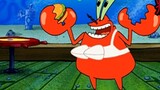 Mr. Krabs has gone crazy and has become the scariest person in the sea with his bare bottom!