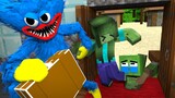 Monster School: Bad Huggy Wuggy and Poor Baby Zombie - Sad Story | Minecraft Animation