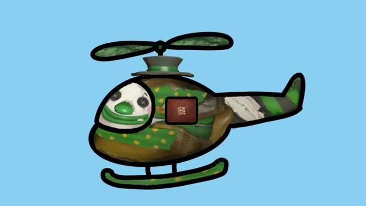 The clown has an air-to-air attack.