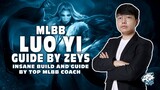 There's no ESCAPE from Luo Yi even behind the CRYSTAL!!! - LUO YI GUIDE BY ZEYS!! [MLBB]