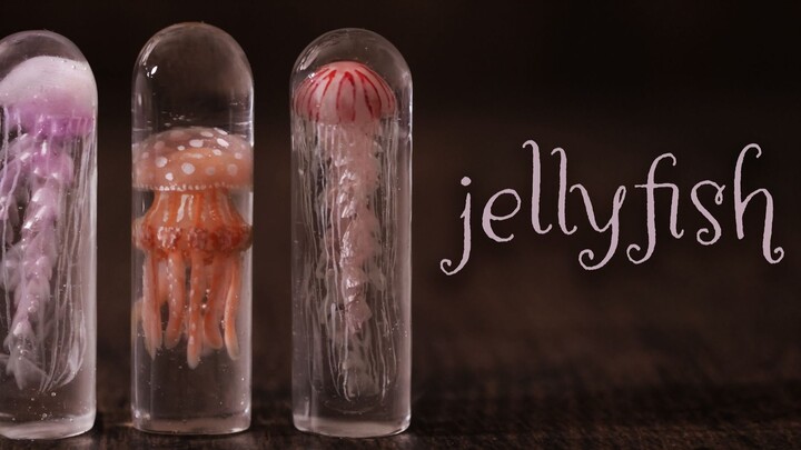 【เรซินยูวี】งานแฮนด์เมด DIY ของประดับแมงกะพรุนในหลอดแก้วลอยได้สุดแฟนตาซี【ห้องเรียนงานฝีมือ NelcoNeco】