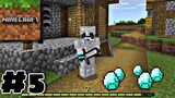 Minecraft PE Survival Gameplay Part 5 - Diamonds!!!