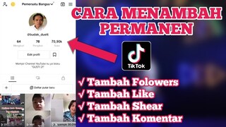Update terbaru cara menambah like,penonton, share, dan komentar di tiktok
