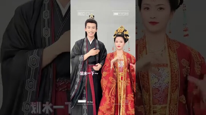 Jiang Xuening และ Xie Wei ร่วมสร้างการเต้นด้วยท่าทางมือ😍#bailu #zhanglinghe  #chinesedrama