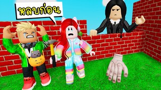 สร้างบ้านเพื่อเอาชีวิตรอด เจอเวนส์เดย์ Roblox Build to Survive Wednesday House