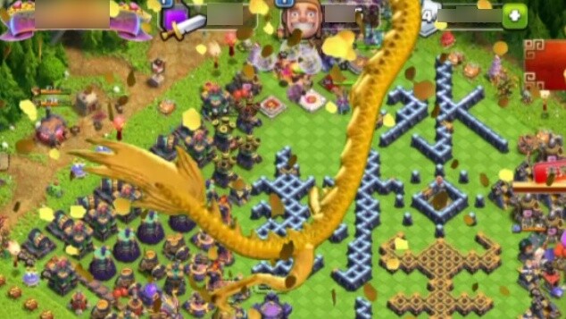 Clash of Clans game page one year later, cool and shocking