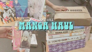 unbox with me! #3 ⋆·˚ ༘ * first manga haul (april 2021)