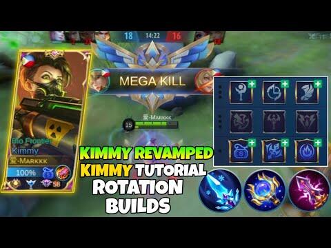 REVAMPED KIMMY TUTORIAL, COMPLETE GUIDE, ROTATION AND BUILDS | KIMMY BEST BUILD 2021 - MARKKK MLBB