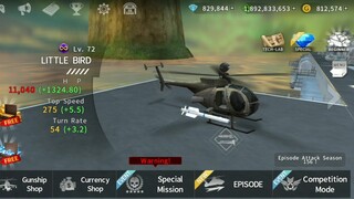 Gunship Battle: LITTLE BIRD helicopter. gameplay..
