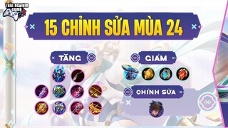 LIÊN QUÂN CHÍNH THỨC 15 Chỉnh Sửa - Chi Tiết Cập Nhật Phiên Bản Mùa 24 - Trải Nghiệm Game TNG