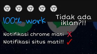 Tutorial cara mematikan notifikasi situs 2021 [Terbaru]