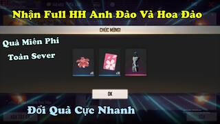 [Garena Free Fire] Cách Nhận Quà Huy Hiệu Anh Đào Và Hoa Đào - Quà Miễn Phí Toàn Sever