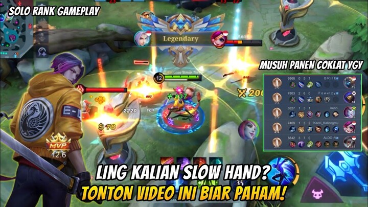 Tutorial Jago Main Ling😎 Meskipun Kalian Slow Hand🗿 Tetap Menang dan Mudah Winstreak😎