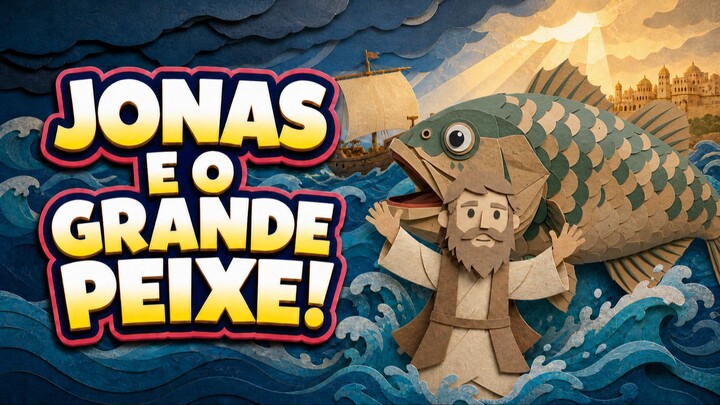 Música Gospel Infantil 🎵 | A História de Jonas e o Grande Peixe | Música Cristã Infantil Animada