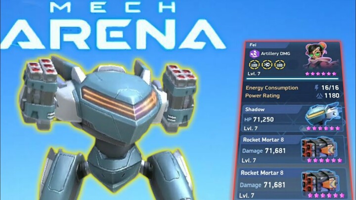 Shadow With Rocket Mortar 8 - Mech Arena Robot Showdown Indonesia