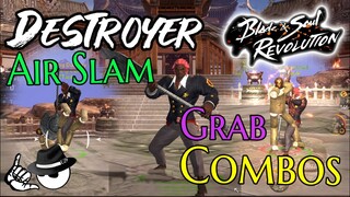 Blade & Soul Revolution - DESTROYER Air Slam & Grab Combo Guide Tutorial Gameplay