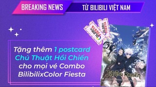 Chi tiết quà tặng kèm Combo bilibili x Color Fiesta