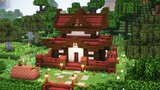 How to build a Japanese House (Step by Step Tutorial) - Minecraft