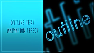 after effects | outline text animation effect