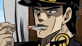 Smoking video of Kujo Jotaro