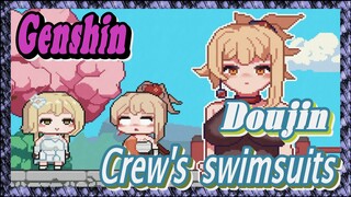 [Genshin  Doujin]  Genshin crew's swimsuits