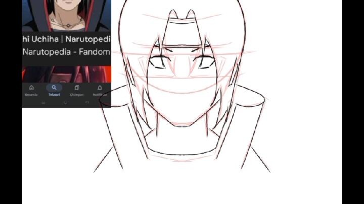 drawing Itachi uchiha