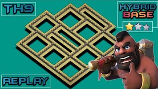 NEW TH9 WAR BASE + REPLAY PROOF | ANTI MASS WITCHES & ZAP DRAGS + LINK | CLASH OF CLANS