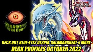 Deck Out, Blue-Eyes Albaz, Salamangreat, & More! Yu-Gi-Oh! Deck Profiles October 2022