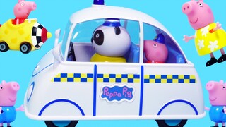 Mainan Mobil Polisi Bahagia Peppa Pig