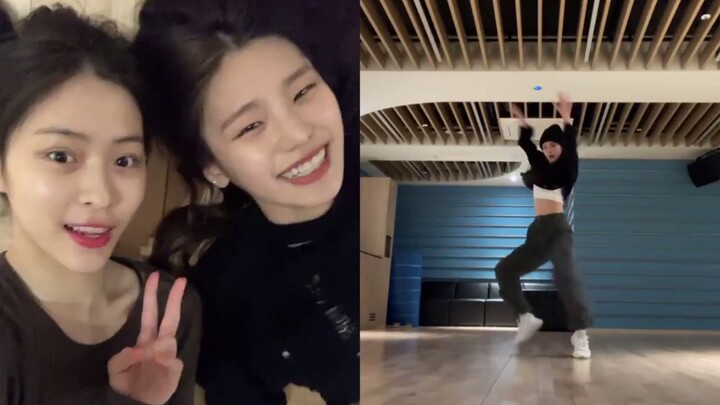 211105 Yeha jumps into the streets, performing "Hey Mama" and TWICE's alcohol-free version~