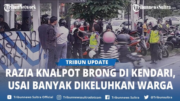 Razia Knalpot Brong di Kendari Sulawesi Tenggara, Polisi Sebut Banyak Dikeluhkan Masyarakat