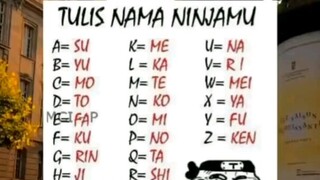 TULIS NAMA NINJA LU DI KOMEN